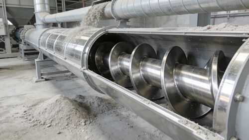 Schwere Abrieb- und Korrosionsprobleme durch Mineralpulver? Ein Edelstahl-Schneckenförderer löst das Problem mit einem Schlag.