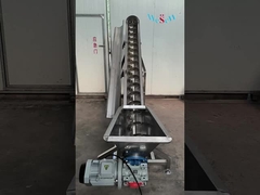 Anpassungsfähiger Schraubförderer aus Edelstahl für automatische Zuführungen