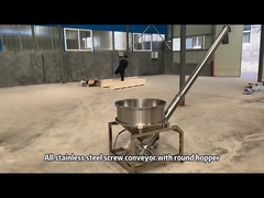 Schraubförderer aus Edelstahl, in U-Form