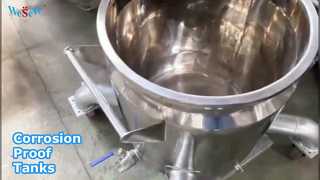 Kundenspezifische Reaktionsgefäße Hochwertige 500-Liter-Lagertanks SS304/SS316L-Edelstahl-Lagertanks/C