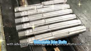 Heavy Duty Splined Shafts Forged Strength