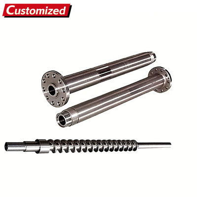 Ein guter Preis. Bimetall-Twin-Schraube und -Fass für Spritzgießmaschine LDPE- und PVC-Material-Extruder mit konischem Design Online