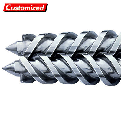 Ein guter Preis. Kundenspezifischer ko-rotierender konischer Doppelschnecken-Zylinder für PVC-Rohrprofile, WPC-konischer Bimetall-Schneckenzylinder Online