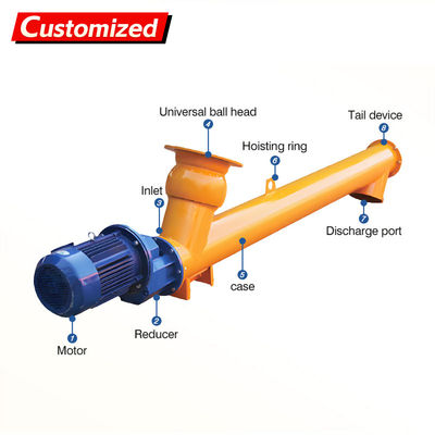 Ein guter Preis. custom Adjustable Speed Building Industry Spiral Screw Conveyor for Cement Fertilizer Flexible Granular Sugar  Cement  Auger Feeders Online