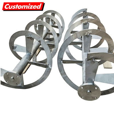 Ein guter Preis. Kundenspezifische hochpräzise Schnecke aus Edelstahl und Wendelbandmischer für Viskositätsrührer Online