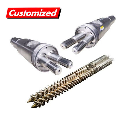 Ein guter Preis. Nahrungsmittelqualität Edelstahl Nitriding Integral Typ Hochgenauigkeit Zwillingschraubfass für Extruder Online