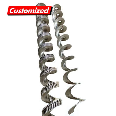 Ein guter Preis. Fabrik-Direktlieferung Maßgeschneiderte Edelstahl Hitzebeständige Schraubfördermaschine Spiralblatt Online