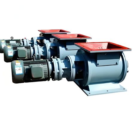 Ein guter Preis. Anpassungsfähiges elektrisches Industrie-Rotationsluftverschlussventil mit Messing-Elektromagnetischem Material Pulverentladungswinkel Struktur und Grundmedium Online