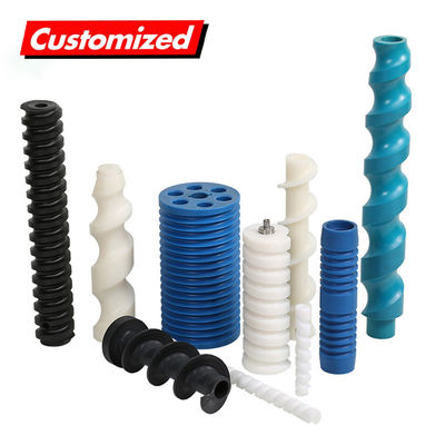 Ein guter Preis. Herstellung von Speiseförderzeugnissen Flexibler Spiralförderzeuger Upe Hdpe Pp Uhmwpe Pom Nylon-Schraub-Plastikförderzeuger Cnc Pars-Maschine einfacher Betrieb Schraubförderzeuger Online