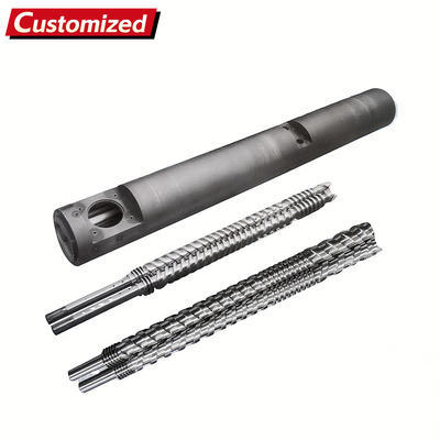 Ein guter Preis. Kundenspezifische Schraube und Zylinder Parallel Doppelschneckenextruder Präzisionsprodukte Spritzgussmaschine Schraube für Pe/pp Pelletier-Extruder Online