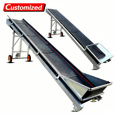 Ein guter Preis. 20ft Mobile Belt Conveyor System 1.1KW Motor for Construction Waste Online