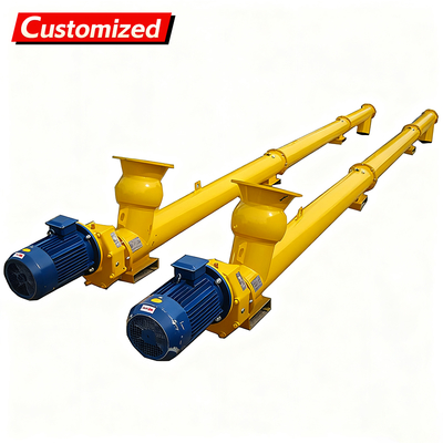 Ein guter Preis. Custom Auger Conveyor Systems Cement silo discharge Manufacturer Automatic Cement Powder Inclined Auger Screw Conveyor Feeder Online