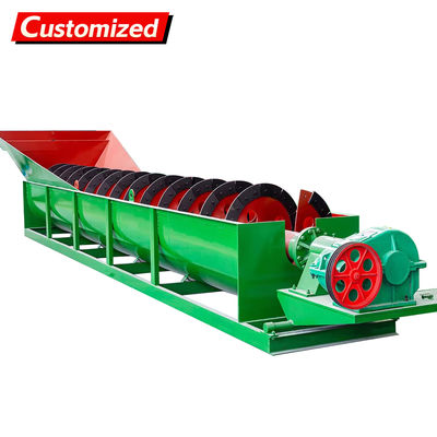 Ein guter Preis. Customized Stainless Steel Spiral Sand Washer with 40-280 tons/hour Capacity for Efficient Gravel Washing Online