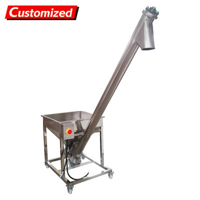 Ein guter Preis. customized Screw Powder Feeding Machine, Automatic Feeder Vibrating Hopper Inclined Conveyor, Powder Loading Machine Vibrating Hopper 110V Online