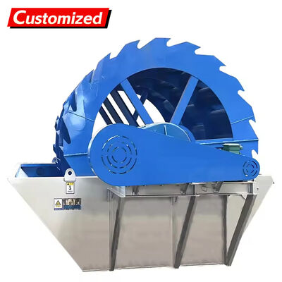 Ein guter Preis. Spirale Sandwaschmaschine 70-300TPH Flussstein Sand und Kies Eimerrad Sandwaschmaschine 30kW hoher Ertrag chinesischer Lieferant Fabrik Online