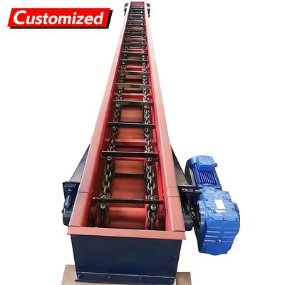 Ein guter Preis. Customizable Chain Scraper Conveyor Adjustable-speed automatic chain scraper conveyor Manufactured from stainless steel Suitable for fruits, flour, grains, and chemicals Online