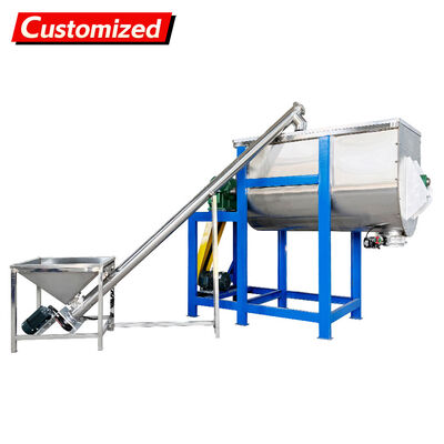 Ein guter Preis. Custom Screw Conveyor U-Shaped Twin-Screw Mixer with Rotating Blades for Food, Chemical, Pharmaceutical, and Construction Materials Industries Online