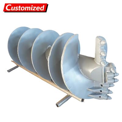 Ein guter Preis. Kundenspezifisches Schneckenbohrgerät, Schneckenbohrgerät, Drehbohrgerät Einlippen-Geradschneckenbohrer (verzahnt) Für den Einsatz in Tonschichten, stark verwitterten Schichten und Kiesschichten Online