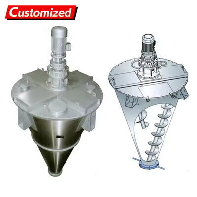 Ein guter Preis. Kundenspezifischer 50-Liter-Kegelschneckenmischer aus SUS316L-Edelstahl für die chemische Pulvermischmaschine Online