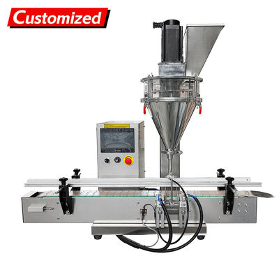 Ein guter Preis. Kundenspezifische vollautomatische Schreibtischpulverfüllmaschine mit PLC-Steuerungssystem und 304-Edelstahl für 50-500 g Füllbereich Online