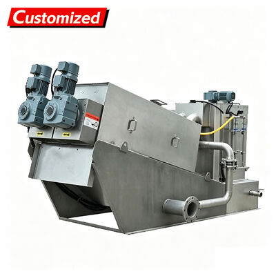Ein guter Preis. Edelstahl-Schneckenpresse Flüssig-Feststoff-Separator für hocheffiziente Schlammentwässerung mit 7500L/Stunde Kapazität Online