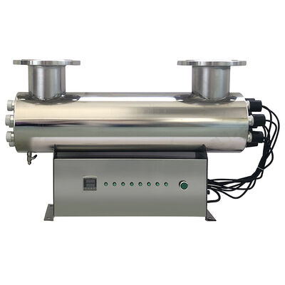 Ein guter Preis. 320W Hochleistungs-UV-Wassersterilisator mit 15 Tonnen/Stunde Durchflussrate und 304 Edelstahlgehäuse für UVC-Wasseraufbereitung Online